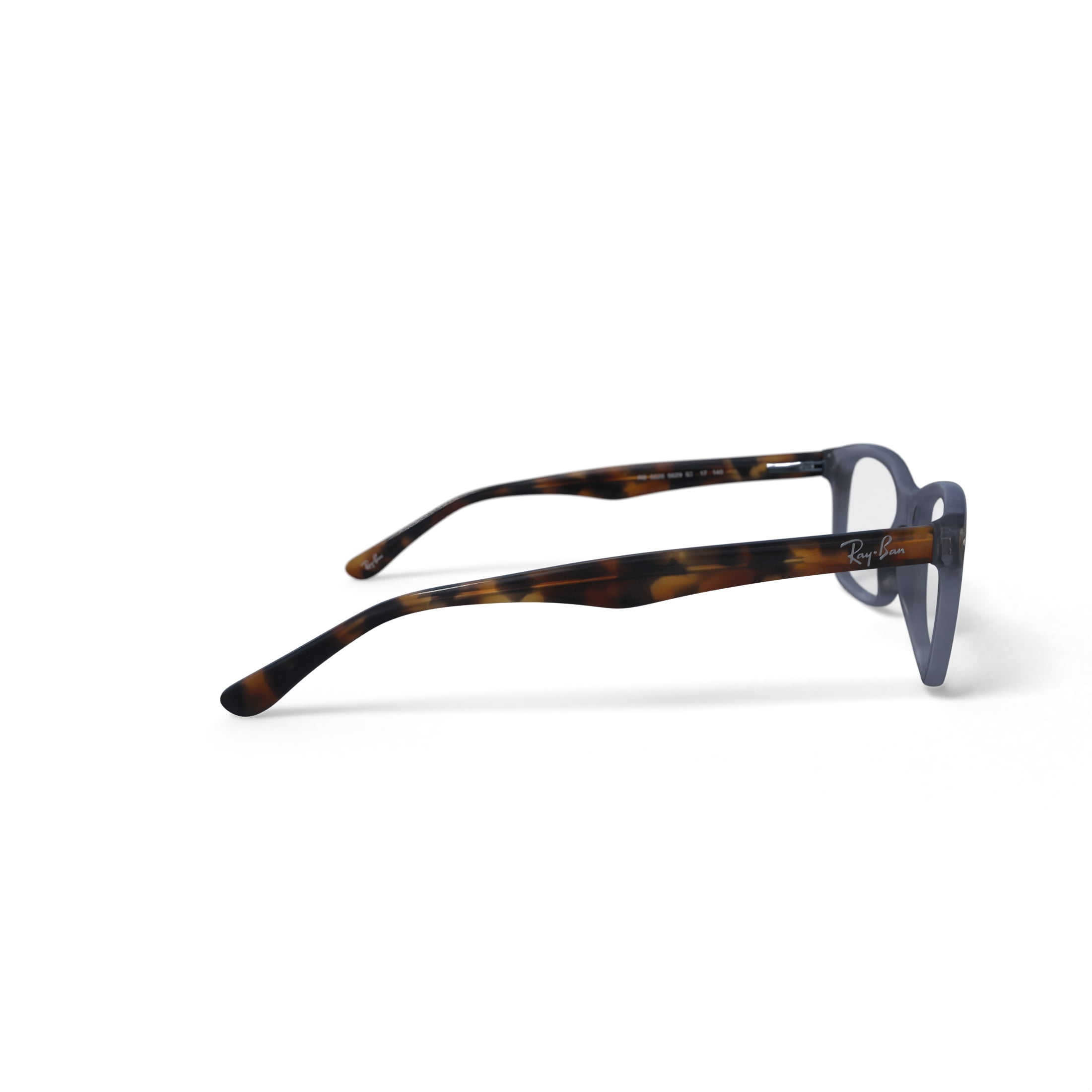 Ray-Ban RB5228 Optics Glasses, Prescription Eyeglasses with Case, Demo Lens/Opal Gray, Size 53