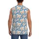 thumbnail image 4 of Fotbe Funny Cute Healthy Teeth Men's Camiseta sin Mangas Estampada para Hombres, Playera Casual para Gimnasio, Entrenamiento, Playa-Large, 4 of 7