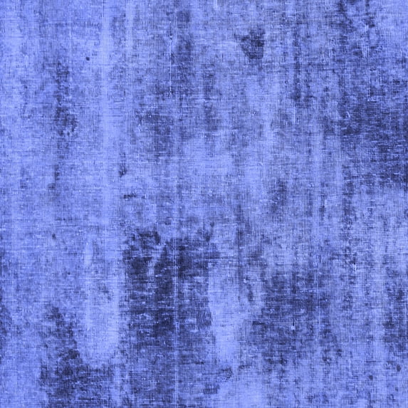 Ahgly Company Indoor Square Abstract Blue Modern Area Rugs, 6' Square