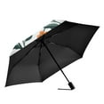 thumbnail image 2 of FORMRS Travel Umbrella Folding Auto Open Close Windproof Rain UV Protection, Flowers Pattern, 2 of 8