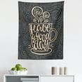 thumbnail image 1 of Saying Tapestry, Have a Day Positive Message Lettering in Cup of Coffee with Hearts and Swirls, Fabric Wall Hanging Decor for Bedroom Living Room Dorm, 5 Sizes, Multicolor, by Ambesonne, 1 of 1