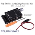 thumbnail image 4 of Methold Bluetooth 5,0 TPA3116 placa amplificadora de potencia Digital 2x 50W 100W altavoz estéreo Audio AMP módulo música en casa 502C HIF Electrónica miscelánea mit Etui, 4 of 6