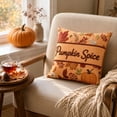 thumbnail image 5 of AuroraX Fall Pumpkin Pillow Covers Thanksgiving Decorative Pillowcase Cute Farmhouse Maple Leaf Rustic Thanksgiving Decorations for Home Orange, 5 of 7