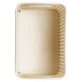 Homz Plastic Wicker Storage Boxes with Lid, Small