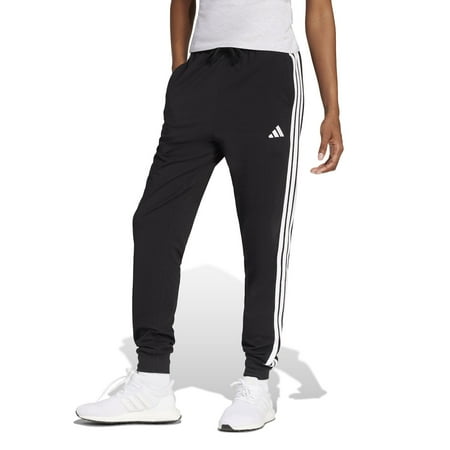 Women's adidas Essentials 3-Stripe Sportswear Joggers Color: Black Size: SMALL