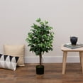 thumbnail image 3 of Nearly Natural 3ft. Artificial Double Trunk Ficus Tree, 3 of 3