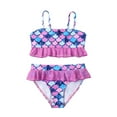 thumbnail image 2 of Hifoo Child Swimwear Kids Fish Scale Print Bikini Swimsuit Girls Cute Two Piece Swimwear Toddler Kids Leisure Vacation Pool Beach Summer Swim Wear, 2 of 7