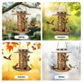 thumbnail image 4 of Naipo Solar Bird Feeder for Outdoors Hanging, Metal Wild Bird Feeder for Cardinals Solar Garden Lantern with S Hook as Gift for Bird Lovers, 4 of 10