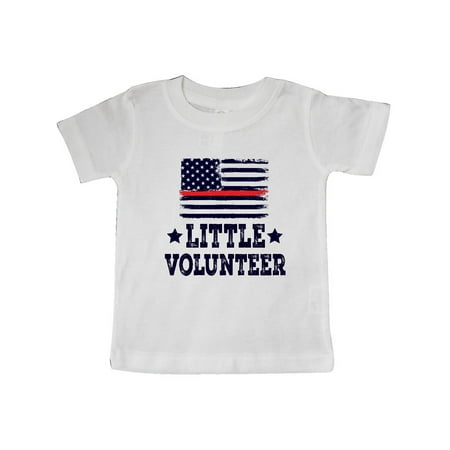 

Inktastic Firefighter Little Volunteer Gift Baby Boy or Baby Girl T-Shirt