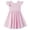 Pink, variant on BLTIBY Girls Cute Summer Cotton Dress Flutter Ruffle Sleeve Dresses Casual High Waisted A Line Flowy Beach Sundress Yellow 2-3 Years