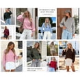 thumbnail image 5 of PRETTYGARDEN Womens Sweaters Fall Fashion Long Sleeve Crewneck Floral Knit Pullover Sweater Tops Winter Clothes, 5 of 9