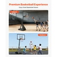 thumbnail image 2 of KFFKFF Portable Basketball Hoop with Adjustable Height Outdoor – 10 ft, 85 lbs, 2 of 9