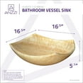 thumbnail image 2 of Vespa Natural Stone Vessel Sink in Cream Jade, 2 of 10