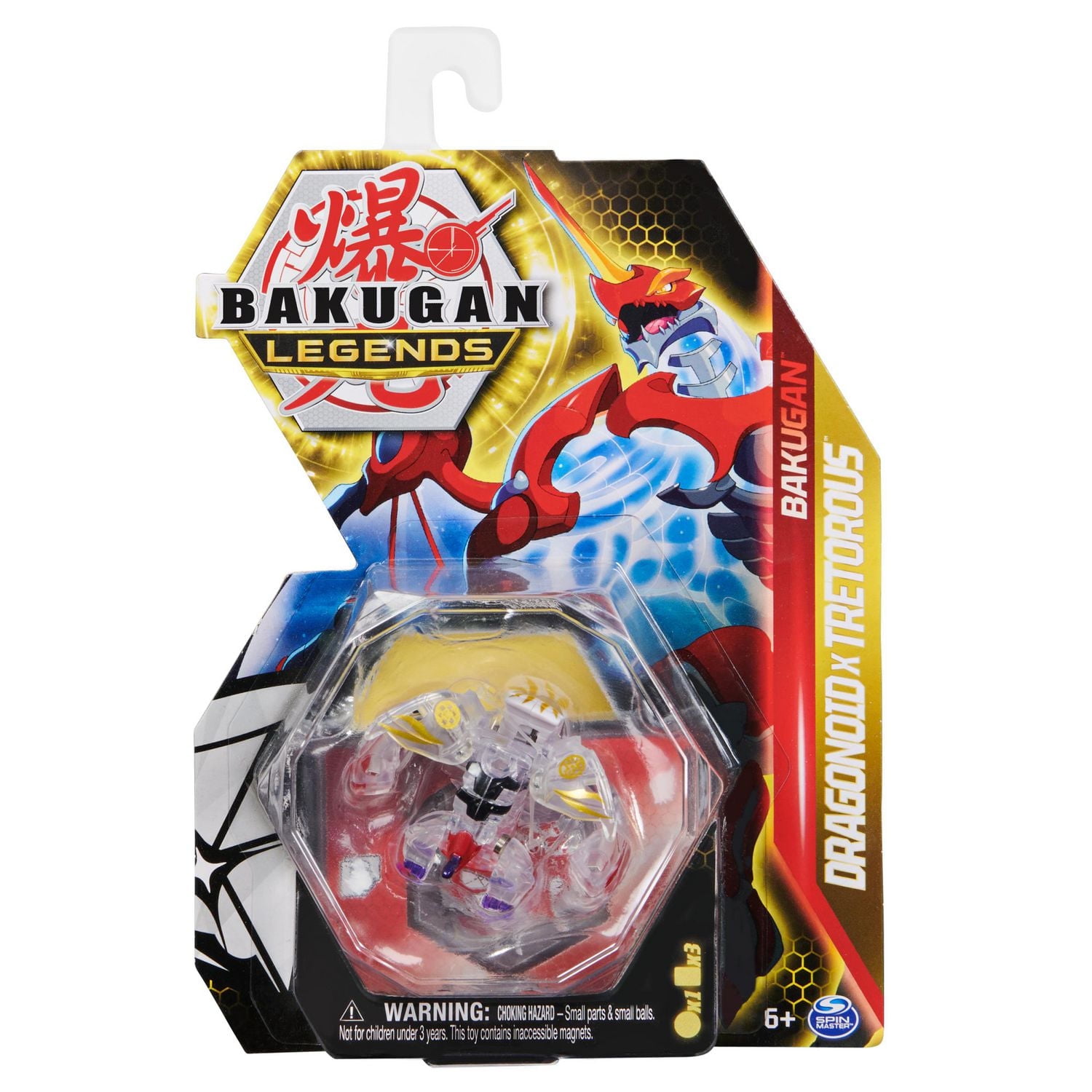 Bakugan Legends, Dragonoid X Tretorous, Figurine articulée de 5,1 cm et cartes à collectionner, jouets pour garçons à partir de 6 ans