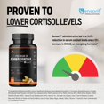 thumbnail image 3 of Suppléments Anti-Stress d'Ashwagandha / Aide à Abaisser les Niveaux de Cortisol - Soutenus par la Science - Sensoril / 120 Pilules par miNATURALS, 3 of 8