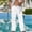 White, variant on BVnarty Men's Casual Linen Loose Fit Pants Summer Beach Yoga Lightweight Elastic Drawstring Waist Long Trousers Dark Gray XXL