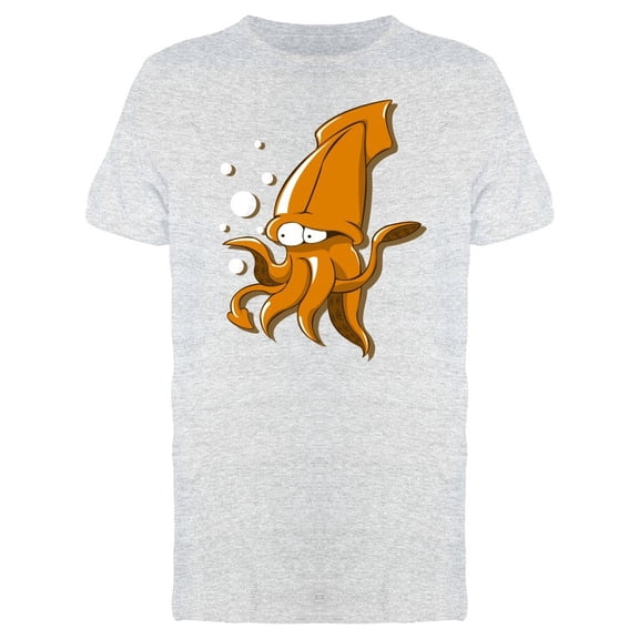 Squid Question Pose Cartoon Tee Men's -Image by Shutterstock