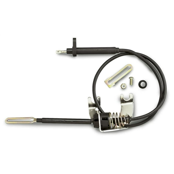 Lokar Performance Auto Trans Kickdown Cable KD-2350U Hi-Tech; For Use With TH350 Transmission; Black Housing; Stainless Steel Bracket