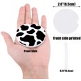 thumbnail image 2 of FMSHPON Irregular Black and White Cow Pattern Set of 6 Car Coaster for Drinks, Absorbent Ceramic Stone Coasters Cup Mat with Cork Base for Home Kitchen Room Coffee Table Bar Decor, 2 of 5