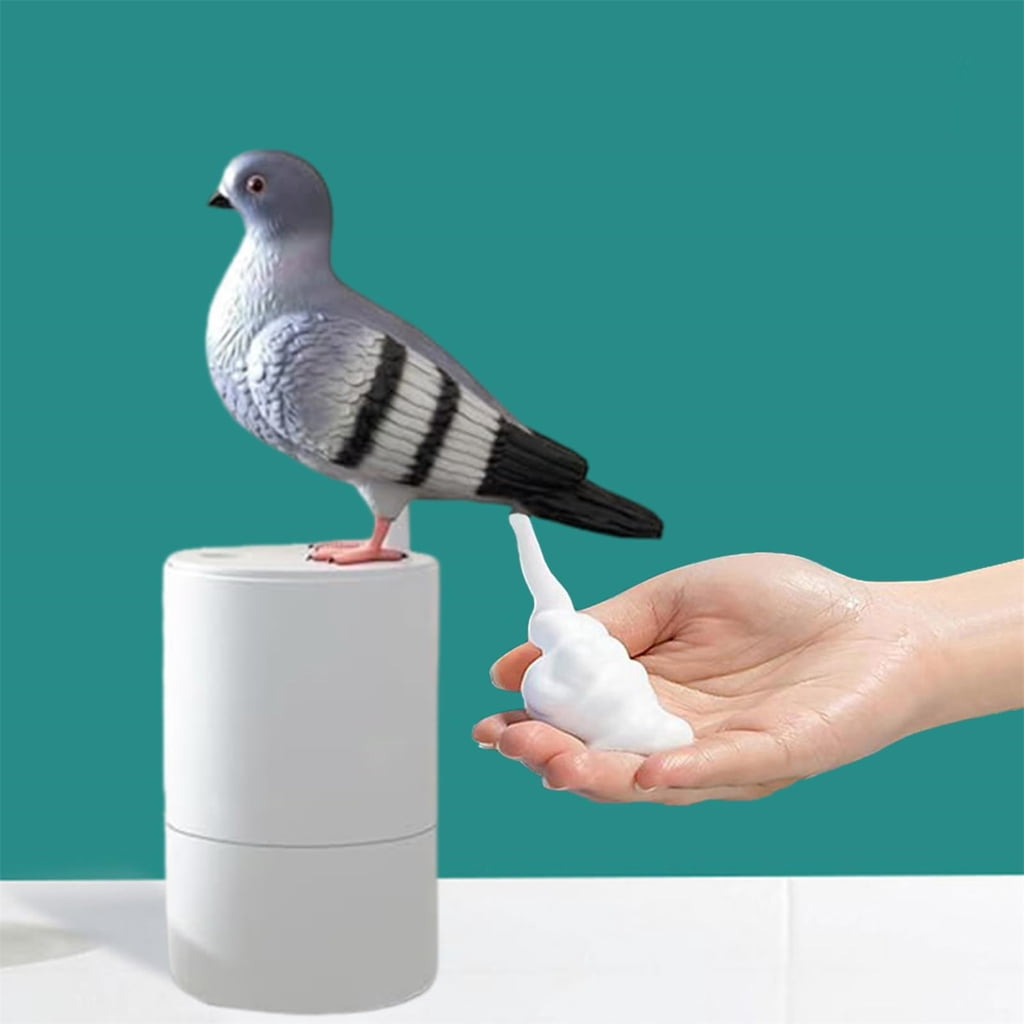 Pigeons Foam Soap Dispenser Automatic Induction Foam Hand Washer Touchless Soap Dispenser for Kitchen & Bathroom