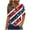 Red-3, variant on VerPetridure Patriotic Shirts for Women American Flag Shirt 4th of July Short Sleeve V-Neck Graphic Tee USA Star Stripes Tops
