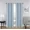 Blue Slate, variant on Gorgeous Home Linen 100% Blackout Window Curtain Drapes For Bedroom Living Room Burgundy Noa Set of 2 panels 35" wide X 84" long