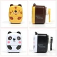 thumbnail image 2 of Desktop Pencil Sharpener Hand Crank Cartoon Cute Panda Animal Child Student I2K4, 2 of 6