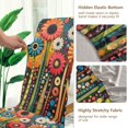 thumbnail image 5 of Yayeee 4 Pack Dining Chair Covers Stretch Parson Chairs Slipcovers Seat Protector, Red Colorful Flowers with Dots, 5 of 6