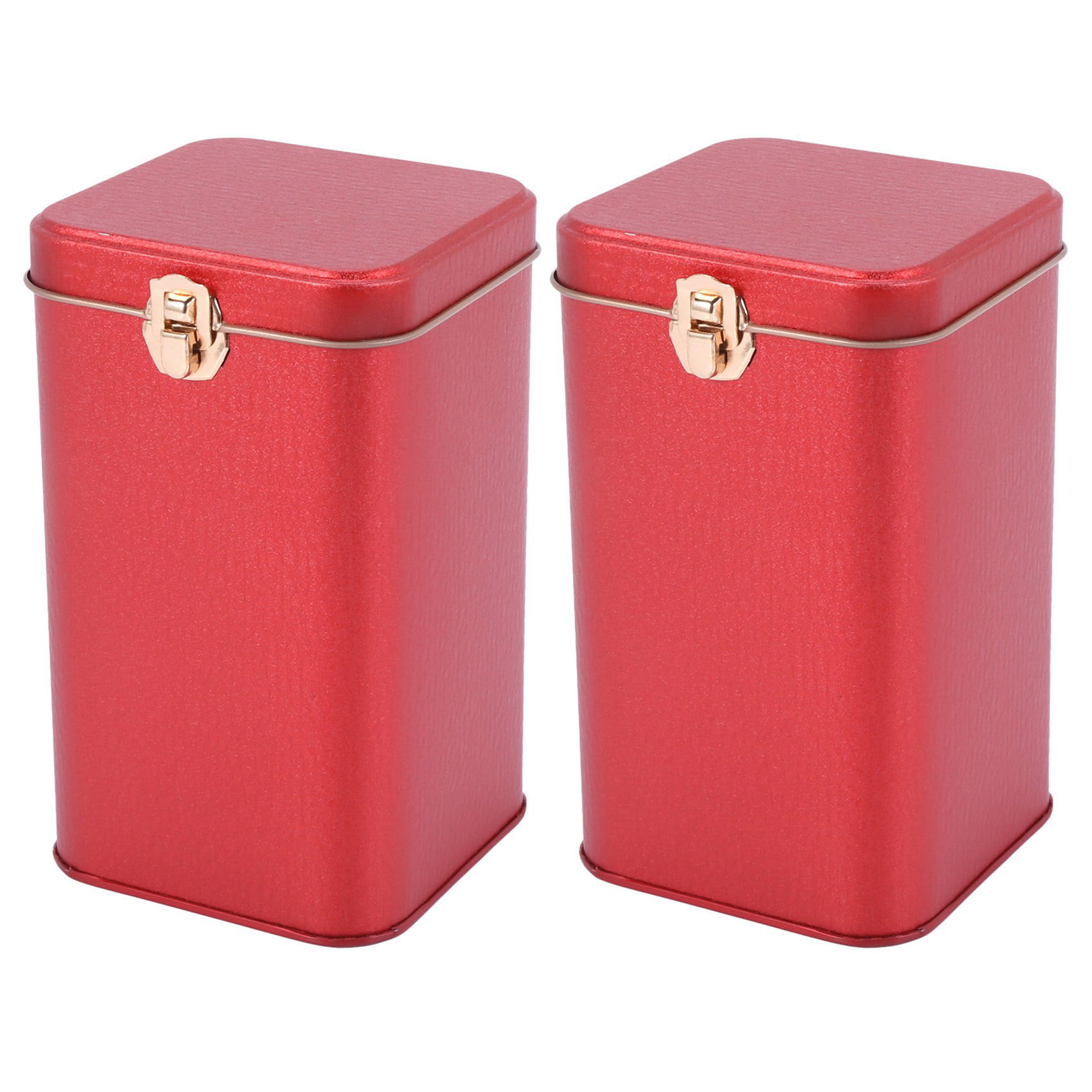 Details about   Tea Caddies Tin Box for Candy Biscuit Chocolate Storage Box with Bamboo Lid 