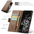 thumbnail image 4 of CaseMe Leather For Samsung Galaxy S20Ultra Wallet Case with RFID Blocking, For Samsung S20Ultra Case Wallet for Women Men Card Holder Magnetic Clasp Kickstand Folio Case for Samsung Galaxy S20Ultra, 4 of 12