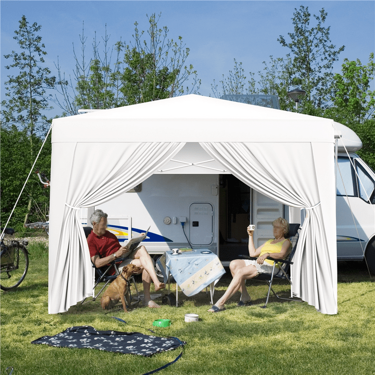 UN3D. WAVE LINE TENT FLARE TOP 　36 Tent 10x10ft w/ Single-sided Full Backwall & 2x Double-sided
