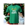 thumbnail image 1 of Playera Con Estampado De Merry Christmas Con Cuernos De Reno Color Verde Talla Chica Marca Emil SaEs, 1 of 4