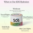 thumbnail image 5 of SOS Hydration Daily Electrolyte Powder Drink Mix, Rainbow Sherbet, Low Sugar, 31-Serving, 5 of 10
