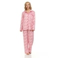 thumbnail image 2 of Lati Fashion Women Pajamas Set Pants and Top Long Sleeve, 2-Piece Female Pajamas Set Pink XXXL, 2 of 4