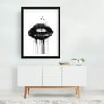 thumbnail image 6 of Dead Love - Painting Black and White Surrealism Modern Art Abstract Minimalist Gothic Pop Art Black Framed Wall Art Print 20 x 30 inches, 6 of 7