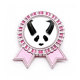 thumbnail image 1 of EsES Cuerno de panda feroz Insignia broche Medalla rosa premiada, 1 of 3