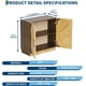 thumbnail image 2 of QinaQin Aparador buffet de 31.5 pulgadas con puertas y repisas ajustables, mueble moderno de almacenamiento para comedor, sala o entrada, 2 of 7