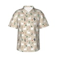 thumbnail image 1 of Fotbe Cute Alpaca Camisa Hawaiana para Hombre Unisex – Camisa Casual de Verano con Botones de Manga Corta de Algodón y Lino,XX-Large, 1 of 7