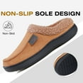 thumbnail image 5 of Ecetana House Slippers for Men Memory Foam Fuzzy Slippers Non Slip House Shoes for Men Indoor/Outdoor, 5 of 7