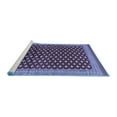 thumbnail image 2 of Ahgly Company Machine Washable Indoor Round Oriental Blue Industrial Area Rugs, 4' Round, 2 of 4