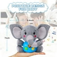thumbnail image 6 of Plush Elephant Baby Toy, Toddlers Educational Musical Learning Sensory Baby Toy, Music ＆ Light Up Toy for 0 to 36 Months Months & 1 Year Old Kids Boys Girls Gifts, 6 of 6