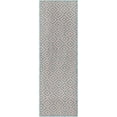 thumbnail image 2 of Rugs.com Jill Zarin Outdoor Collection Rug – 2' x 6' Runner Pink And Aqua Flatweave Rug Perfect For Hallways, Entryways, 2 of 9