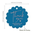 thumbnail image 6 of Inkdotpot Pack Of 50 Real Rose Gold Foil Paper Tags Thank You For Sharing Our Special Day Bridal Shower-Baby Shower-Retirement-Wedding-Birthday Favor Hang Tags, 6 of 6