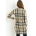 thumbnail image 3 of Tartan Plaid Maternity Nursing Knit Tunic, 3 of 4