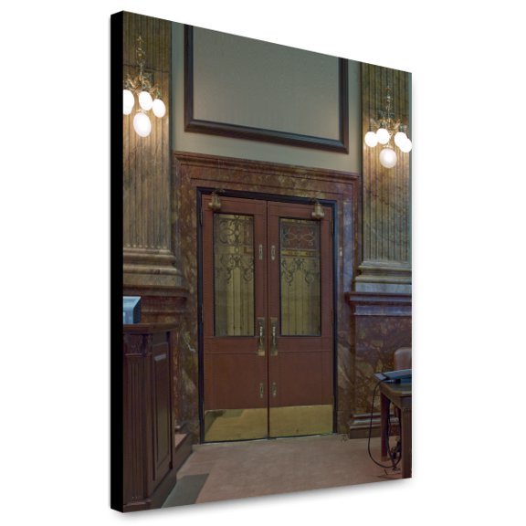 Canvas Print: East Courtroom Entry Door, Birch Bayh Federal Building