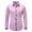 Pink, variant on Men's Business Shirts Lapel Collar Button Down Long Sleeve Patchwork Shirt Casual Work Office Dressy Blouses Tops Pink XS