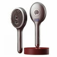 thumbnail image 5 of 2-In-1 Hair Styling Brush & Spray - Soft Glide Detangling Wet & Dry Hair Brush, Frizz-Free Smooth Finish, Portable Travel Hair Tool, Pink, Perfect For Salon, Home, & Holiday Gifts, 5 of 5