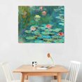 thumbnail image 3 of Nawypu Monet Canvas Wall Art - Water Lilies Poster - Monet Prints - Landscape  Reproduction - Cool Wall Decor for Living Room Bedroom Office, 3 of 5