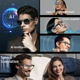thumbnail image 2 of Tigebraver Smart Glasses With 8MP HD Camera, ChatGPT AI Photo Recognition, Q&A, Live Translation, Bluetooth Calling & Music, Photochromic Lenses, 2 of 21