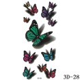 thumbnail image 1 of Pegatinas de tatuajes de mariposa 3D, arte corporal, flor, resistente al agua, tatuaje temporal, brazo, muñeca, tatuajes falsos Gao Jinjia LED, 1 of 2